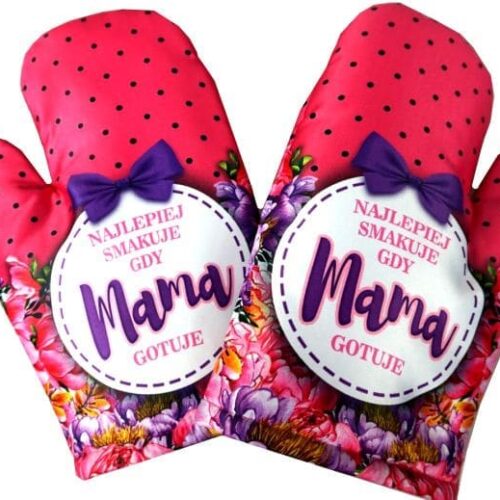 Rękawica kuchenna Najlepiej smakuje gdy mama gotuje  R45