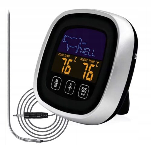TERMOMETR KUCHENNY DO WĘDZARNI GRILLA GOTOWANIA PIECZENIA Z SONDĄ PARZENIA