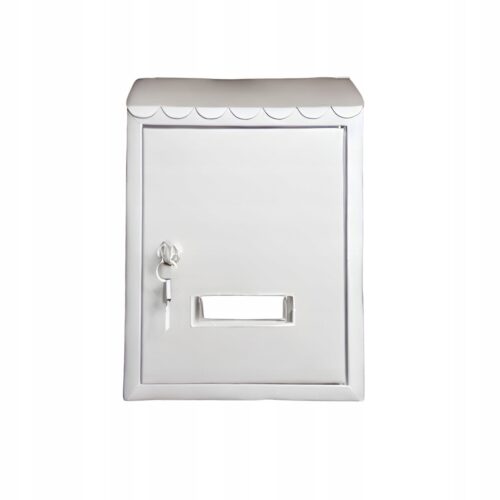 DUŻA SKRZYNKA NA LISTY A4 METALOWA BIAŁA