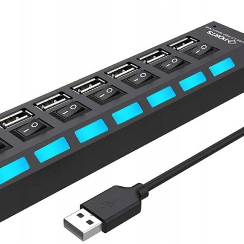 ROZGAŁĘŹNIK ROZDZIELACZ PORTÓW HUB USB 7X USB 2.0