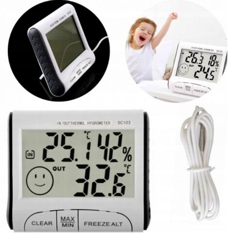 STACJA POGODOWA POGODY TERMOMETR HIGROMETR CZUJNIK