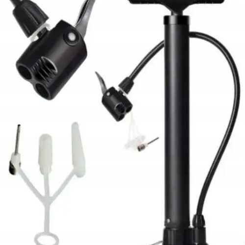 POMPKA ROWEROWA 5w1 Z WĘŻYKIEM DO PIŁEK ROWERU