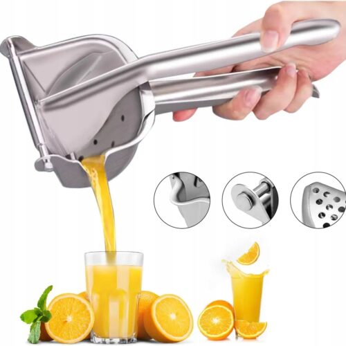 RĘCZNA WYCISKARKA DO SOKÓW OWOCÓW CYTRYN WYCISKACZ DO OWOCÓW STAL